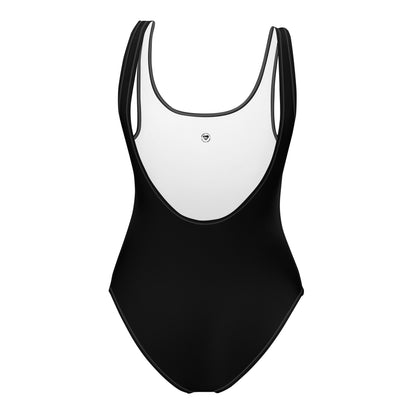 Tiny Heart One-Piece Swimsuit - Black