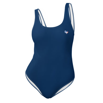 Tiny Heart One-Piece Swimsuit - Navy