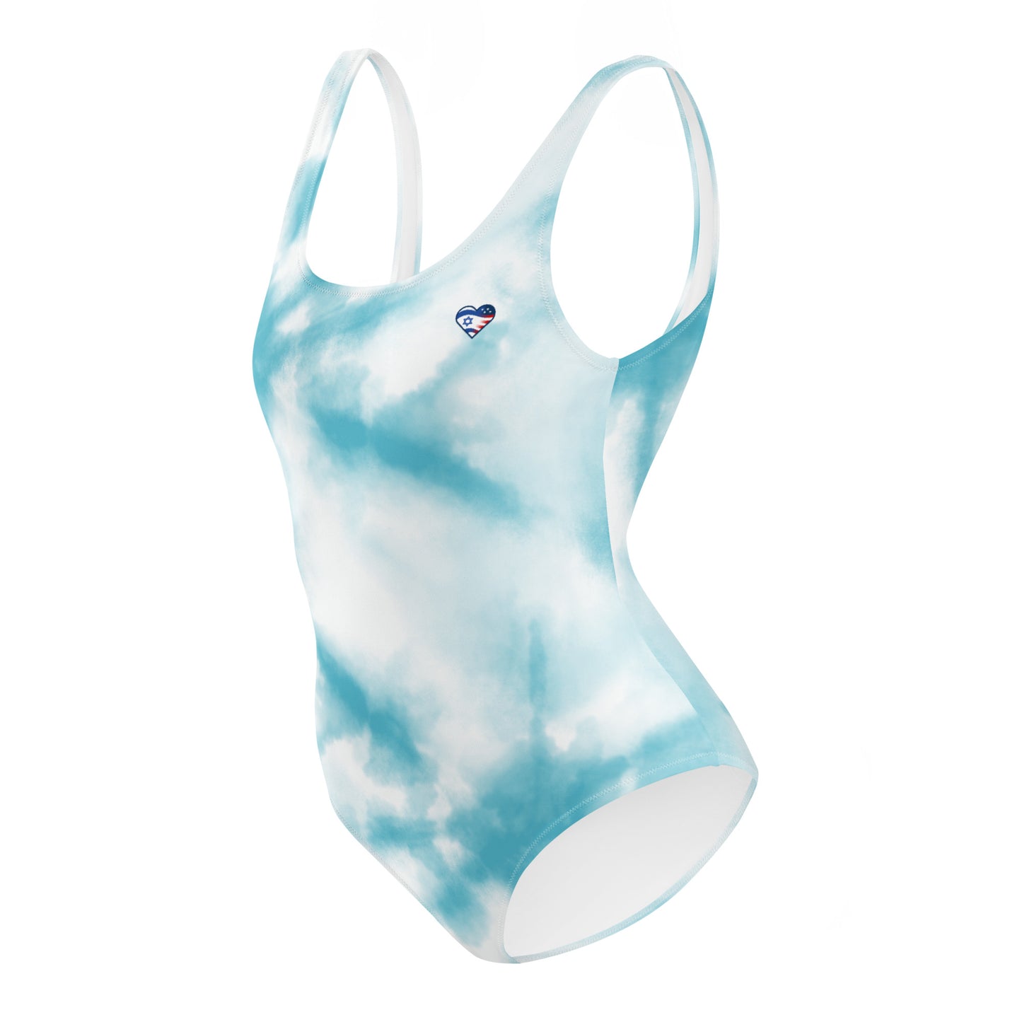 Our Heart Blue Tie-Die One-Piece