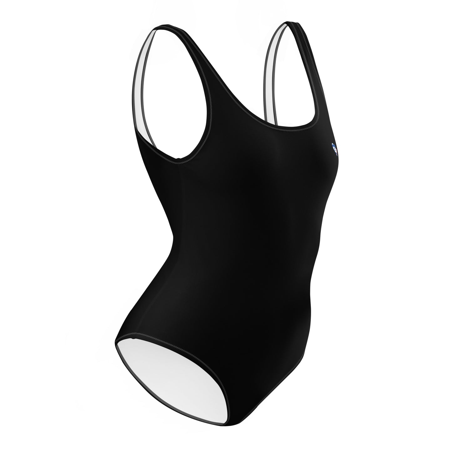 Tiny Heart One-Piece Swimsuit - Black