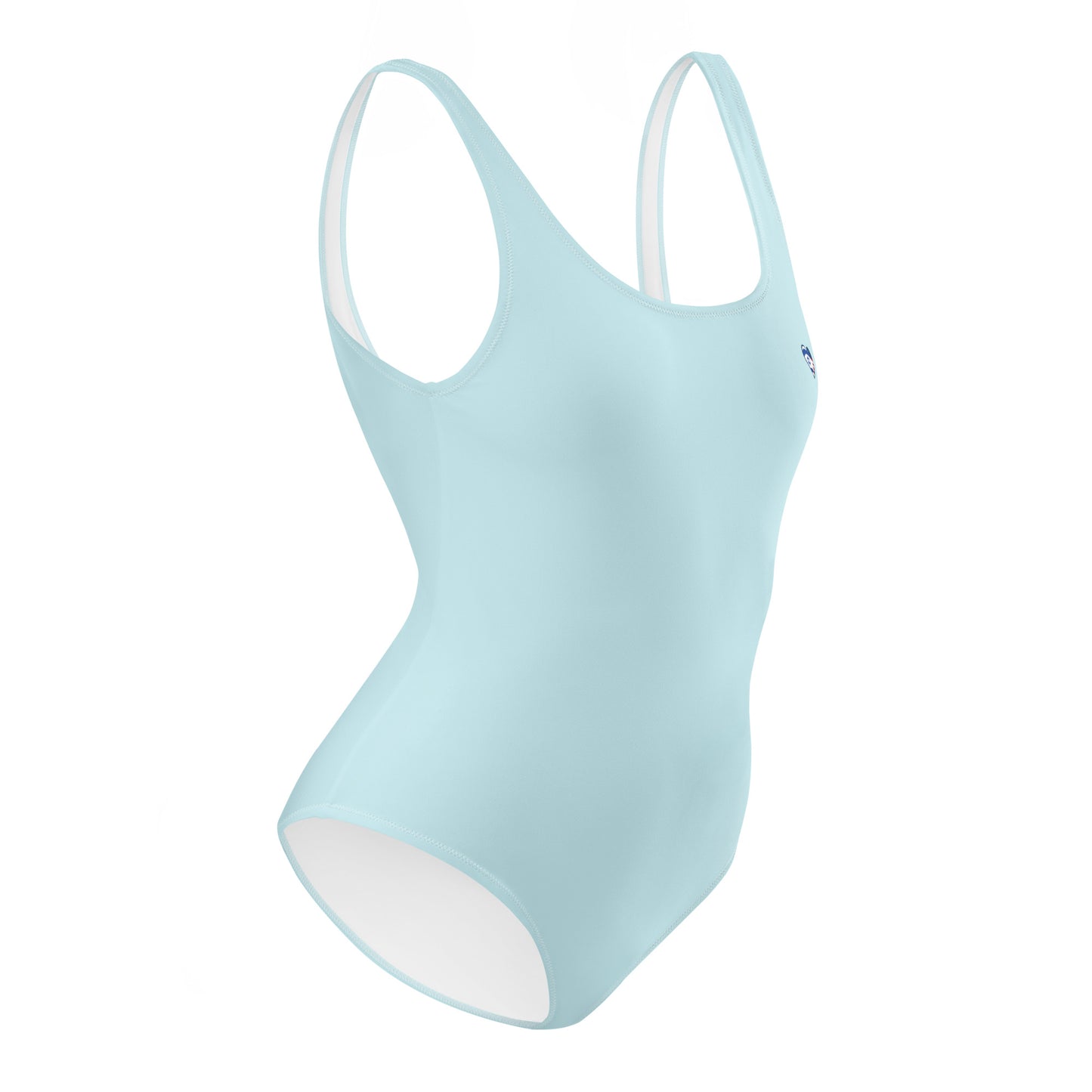 Tiny Heart One-Piece Swimsuit - Light Blue