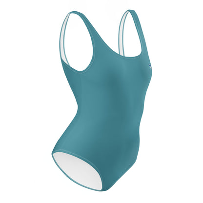 Tiny Heart One-Piece Swimsuit - Turquoise