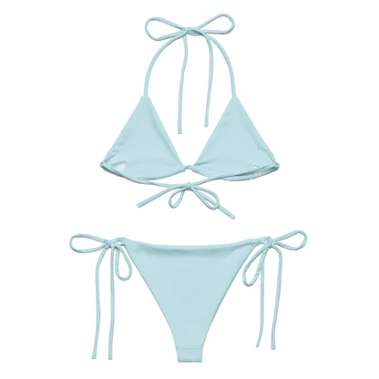 Tiny Heart string bikini - Light Blue