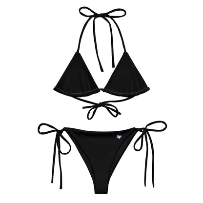 Tiny Heart string bikini - Black