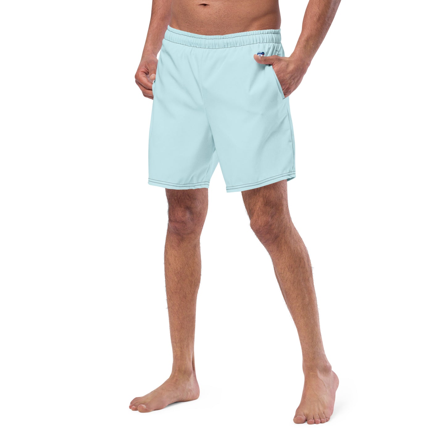 Tiny Heart Men's swim trunks - Light Blue