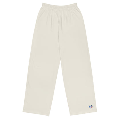 Unisex wide-leg pants - Off-white