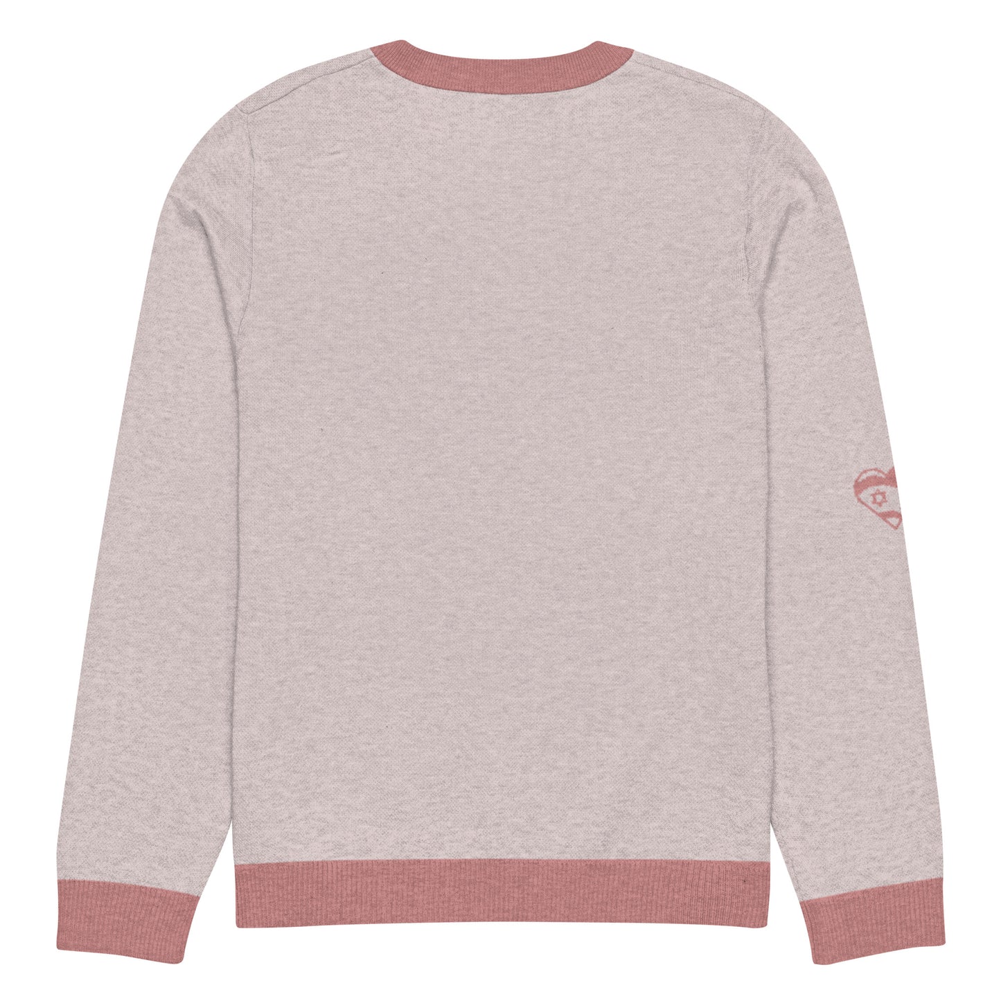 Knitted crew neck sweater