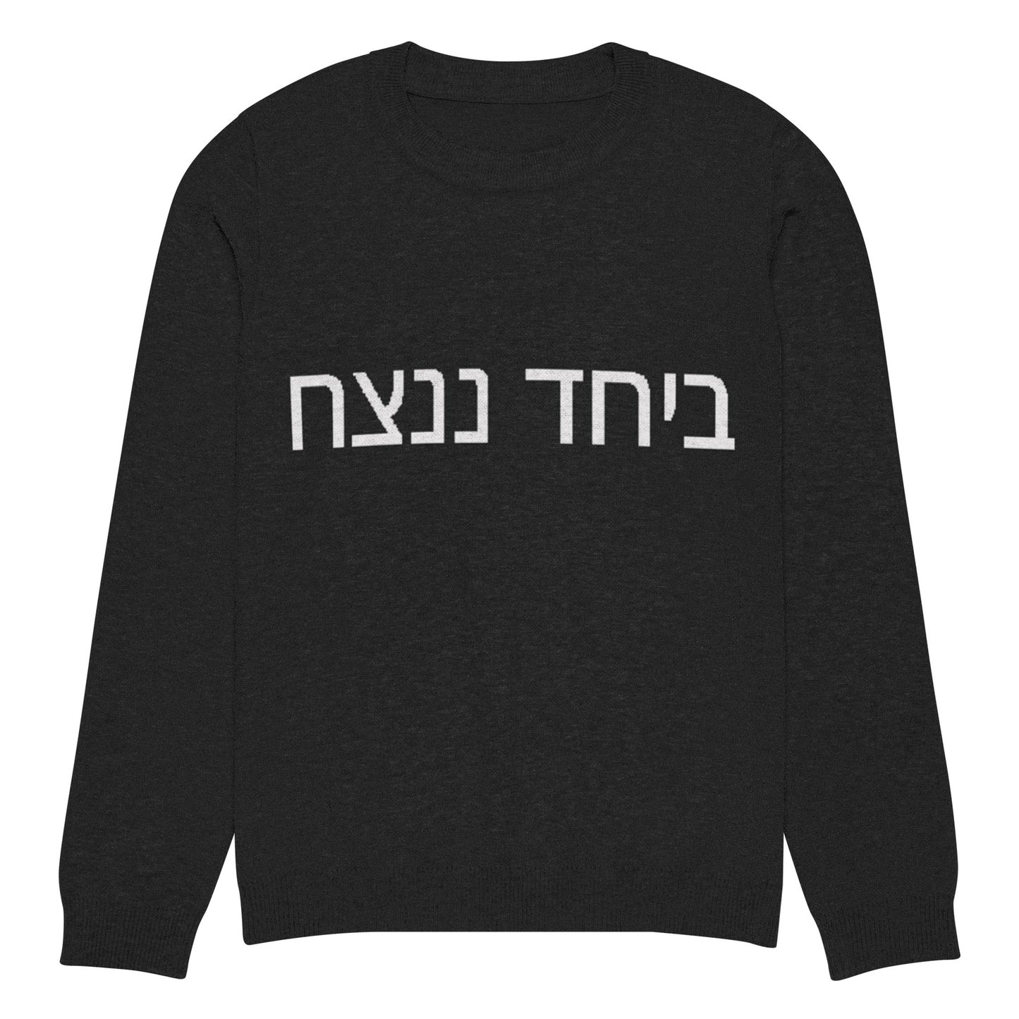 Together We Will Win Knitted crew neck sweater