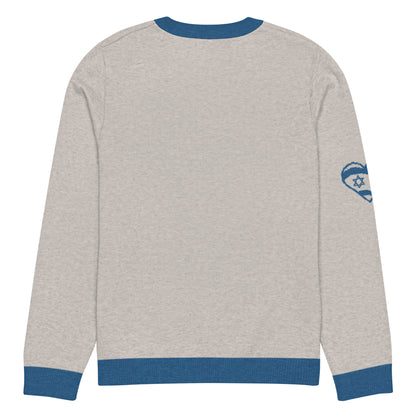 Am Yisrael Chai Knitted crew neck sweater