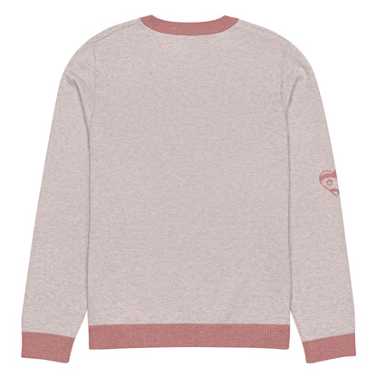 Knitted crew neck sweater