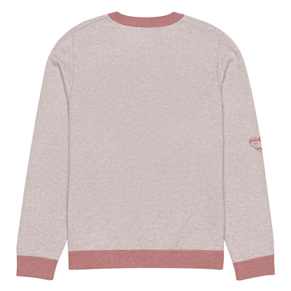 Knitted crew neck sweater