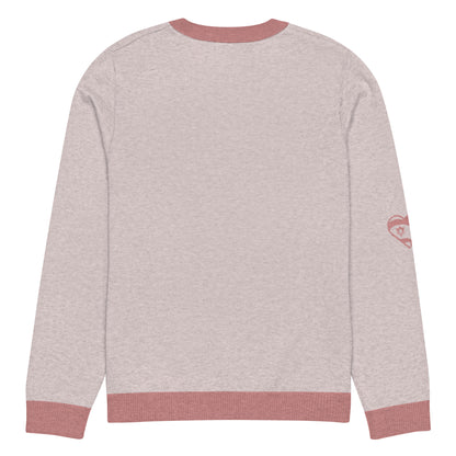 Knitted crew neck sweater