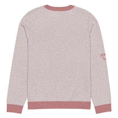 Knitted crew neck sweater