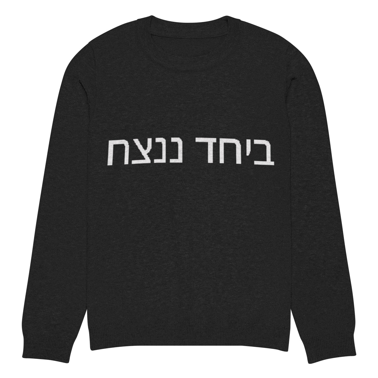 Together We Will Win Knitted crew neck sweater