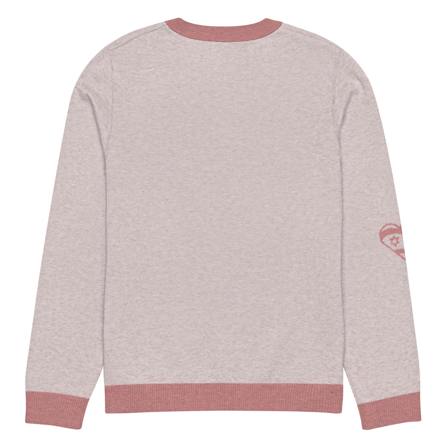 Knitted crew neck sweater