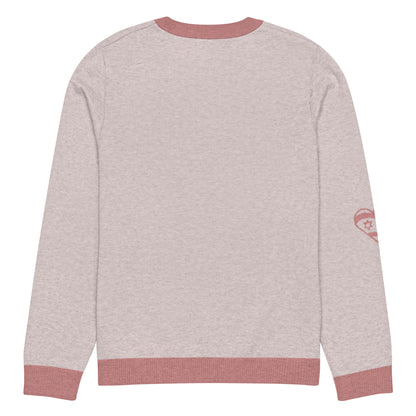 Knitted crew neck sweater