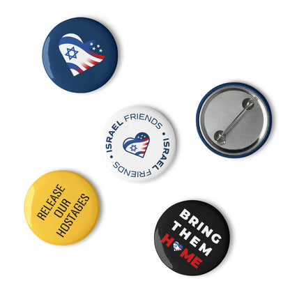 Set of pin buttons