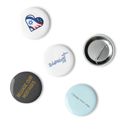 Set of pin buttons