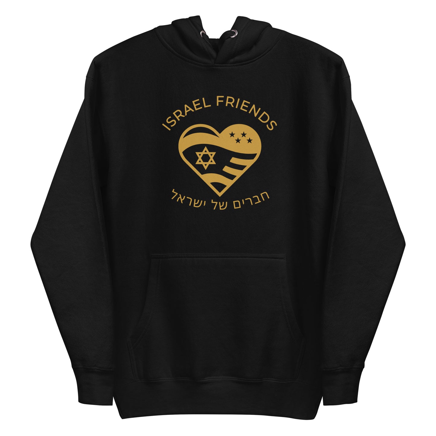 Israel Friends Hebrew Hoodie