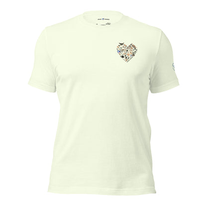 The Heartbeat of Our Mission Tiny Heart Neutral Tee