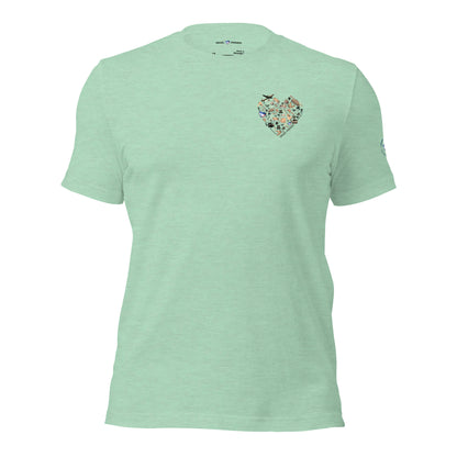 The Heartbeat of Our Mission Tiny Heart Neutral Tee