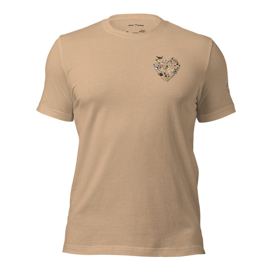 The Heartbeat of Our Mission Tiny Heart Neutral Tee