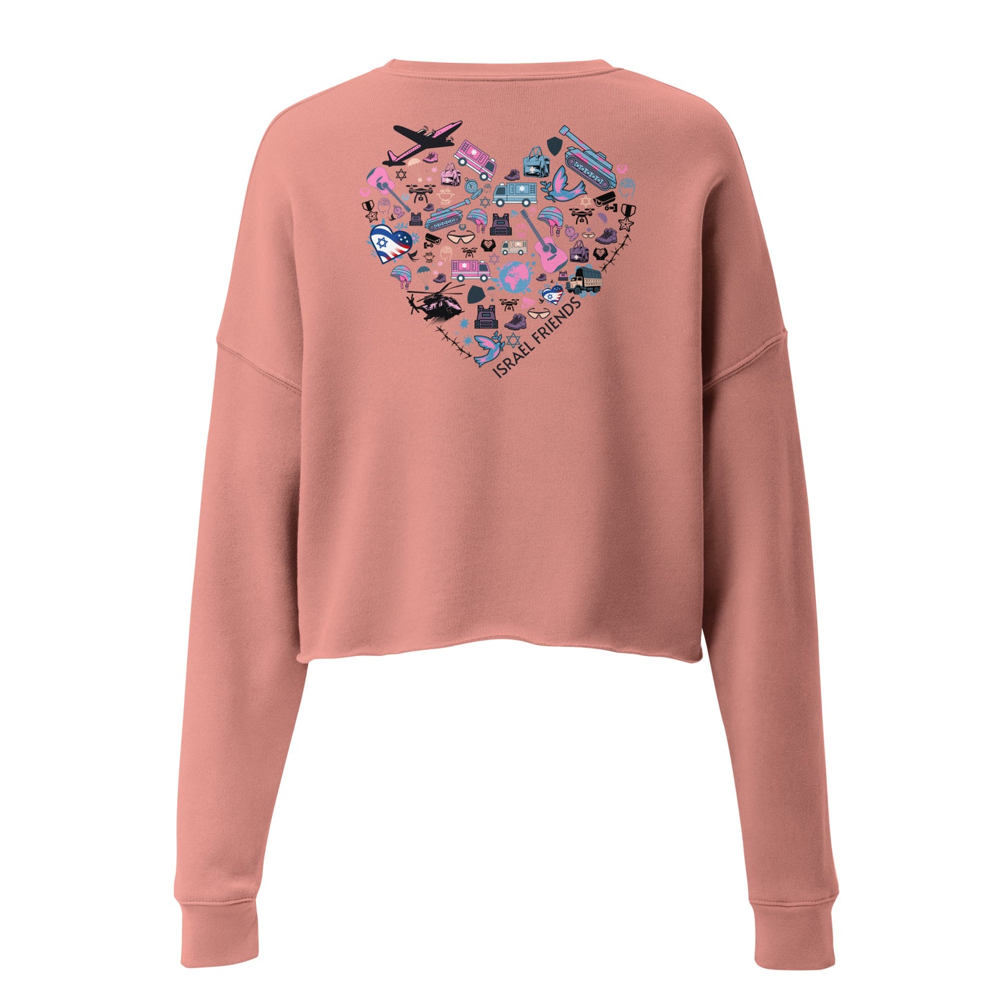 The Heartbeat of Our Mission Retro Crop Sweatshirt